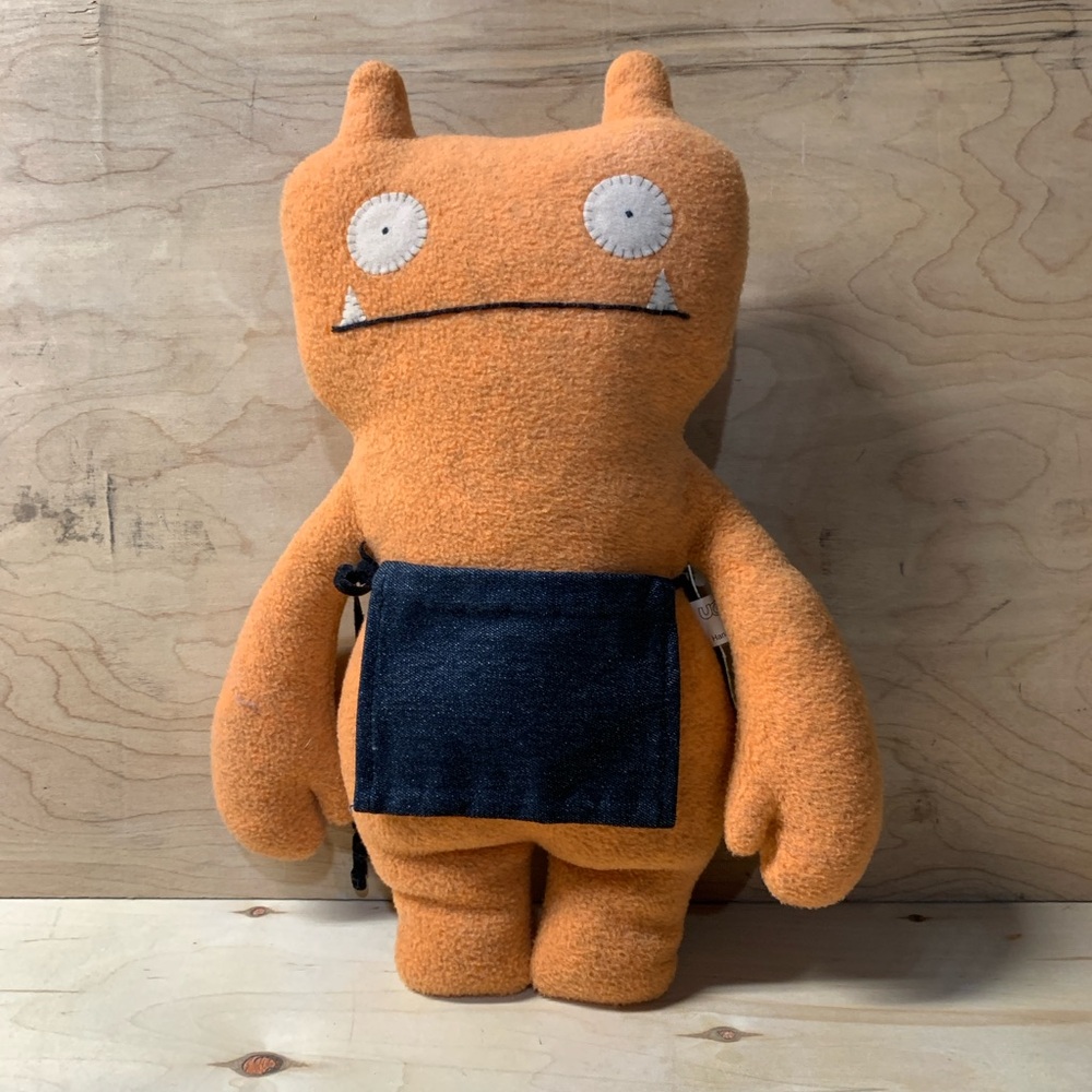 Vintage Ugly Doll Wage Monster Orange Plush Plushie Stuffed Animal #1001-1